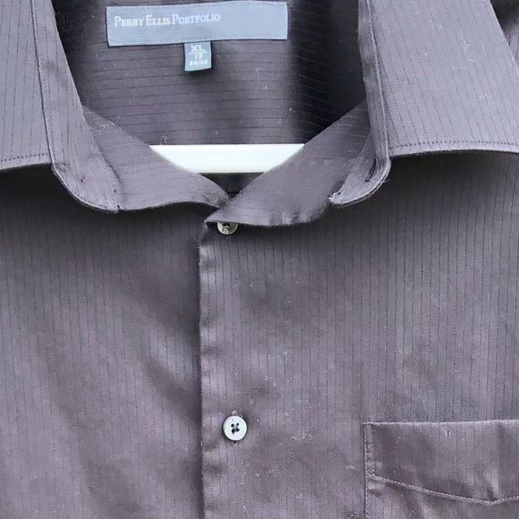 PERRY ELLIS WRINKLE FREE BUTTON DOWN XL 17 35/35 - Picture 3 of 8